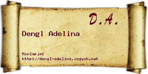 Dengl Adelina névjegykártya